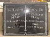 MMI - I32147 - I32148 - John Henry Maw and wife Alice Maw