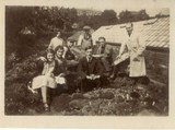 Black and white photograph showing staff at Maw's Nursery in Friarwood, Pontefract 1936.jpg